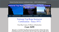 Desktop Screenshot of nationaltopropeinstructorcertification.com