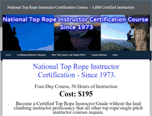 Tablet Screenshot of nationaltopropeinstructorcertification.com